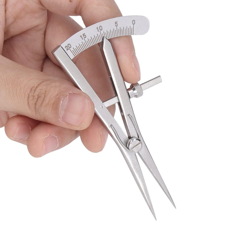 Moofey Marking Gauge, Stainless Steel Scribe Tool, Caliper Measuring Tool for Leather Trimming Projects - Image 3